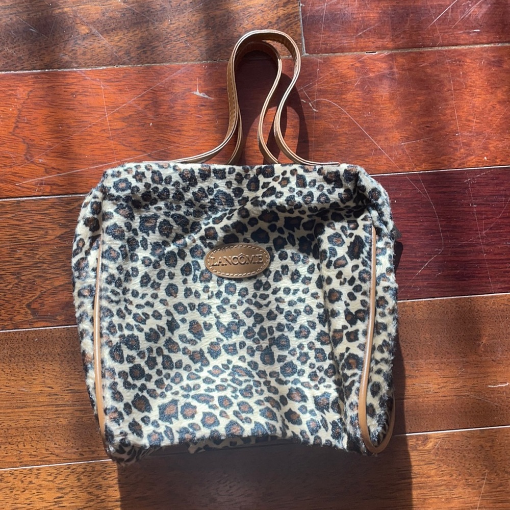 Y2K cheetah print bag